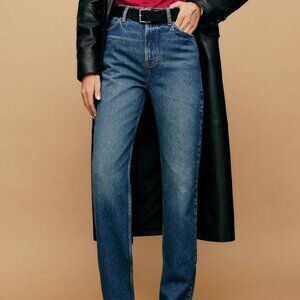 NWOT Reformation Abby High Rise Straight Jeans